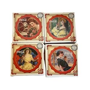 Coca Cola Vintage Lady Puzzles 4 Piece Set‎ 64 Piece Each Special Delivery